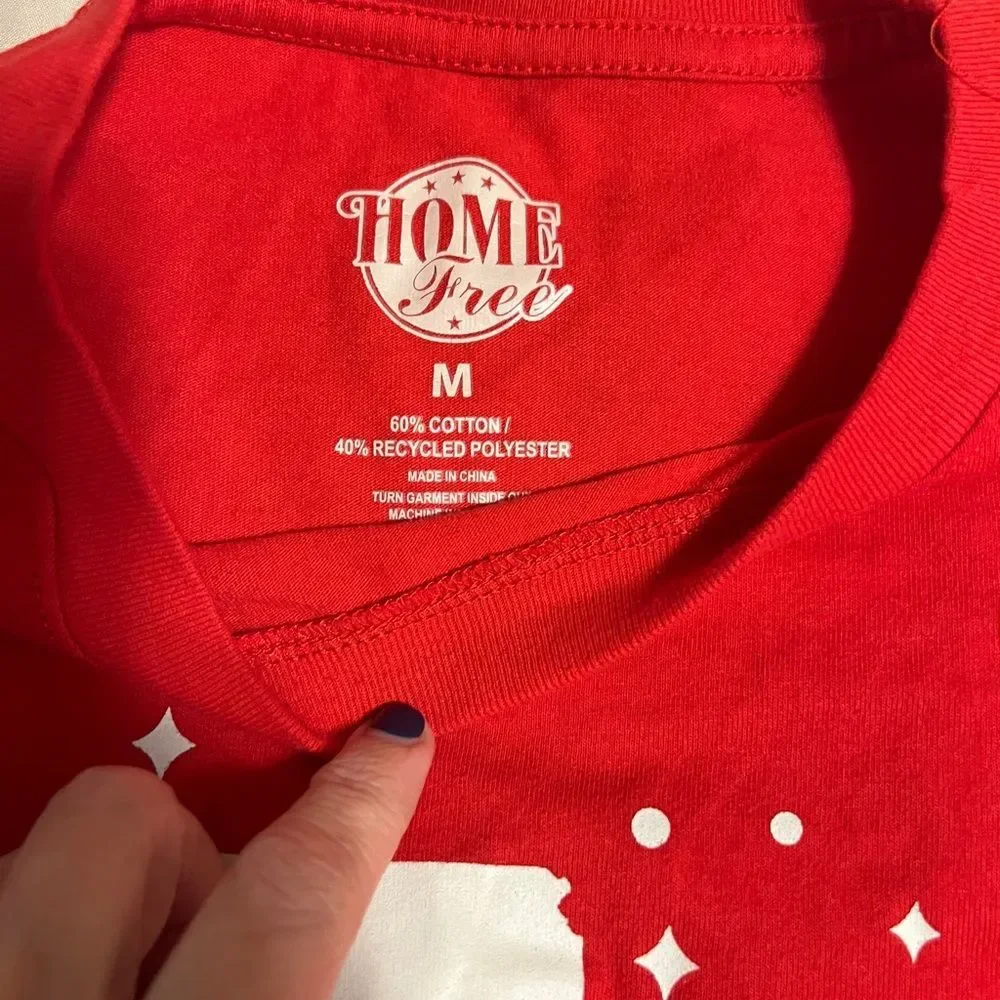 Red Long Sleeve Tee - Home Sweet Home Kansas